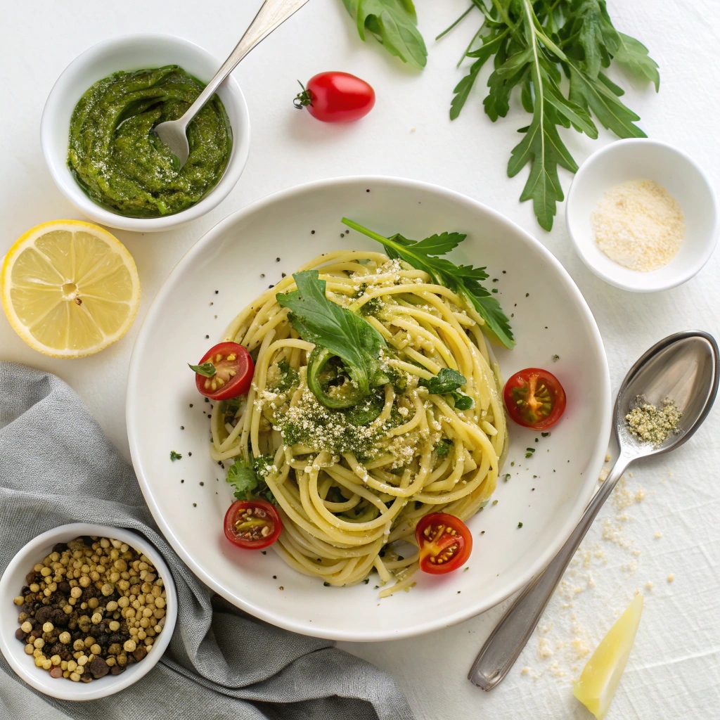 Ingredients for Easy Pesto Pasta