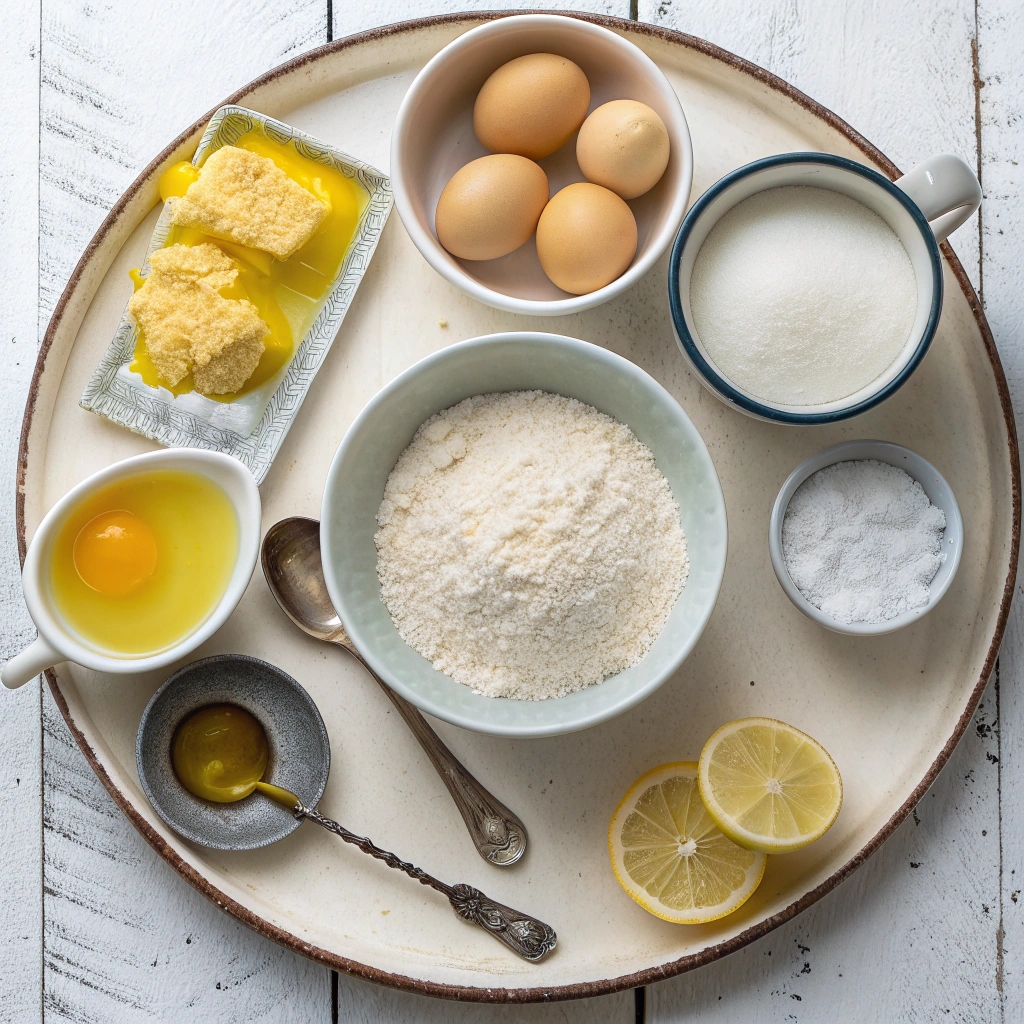 Ingredients for Lemon Yogurt Cake