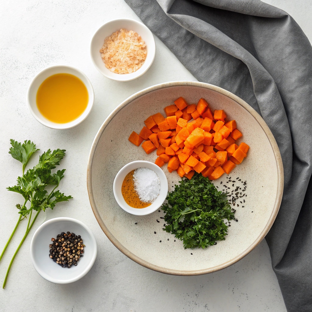 Ingredients for Roasted Carrots