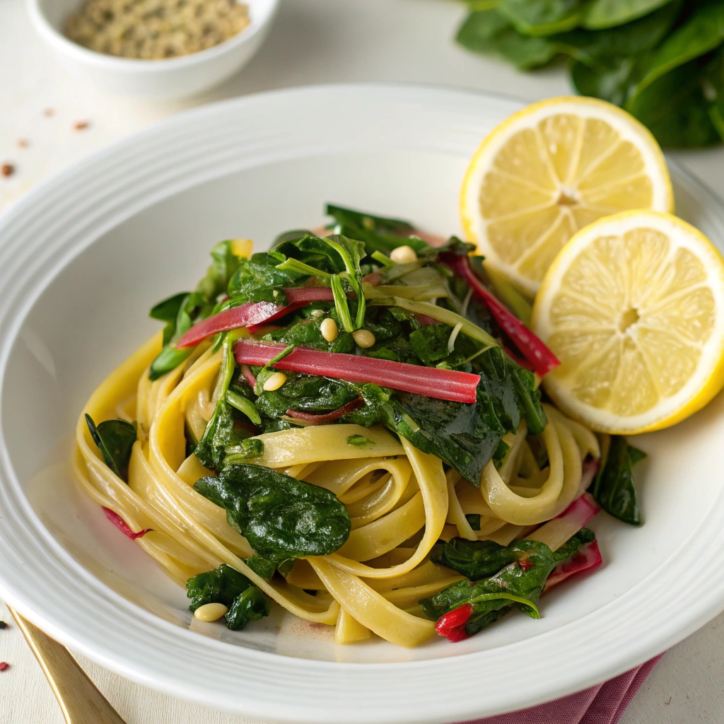 Lemony Swiss Chard Pasta Recipe