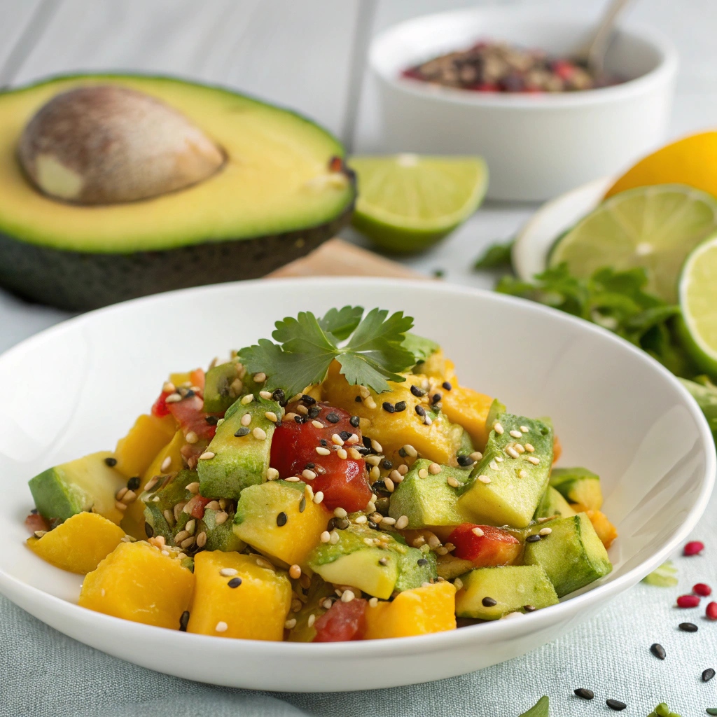 Mango Sesame Avocado Salsa