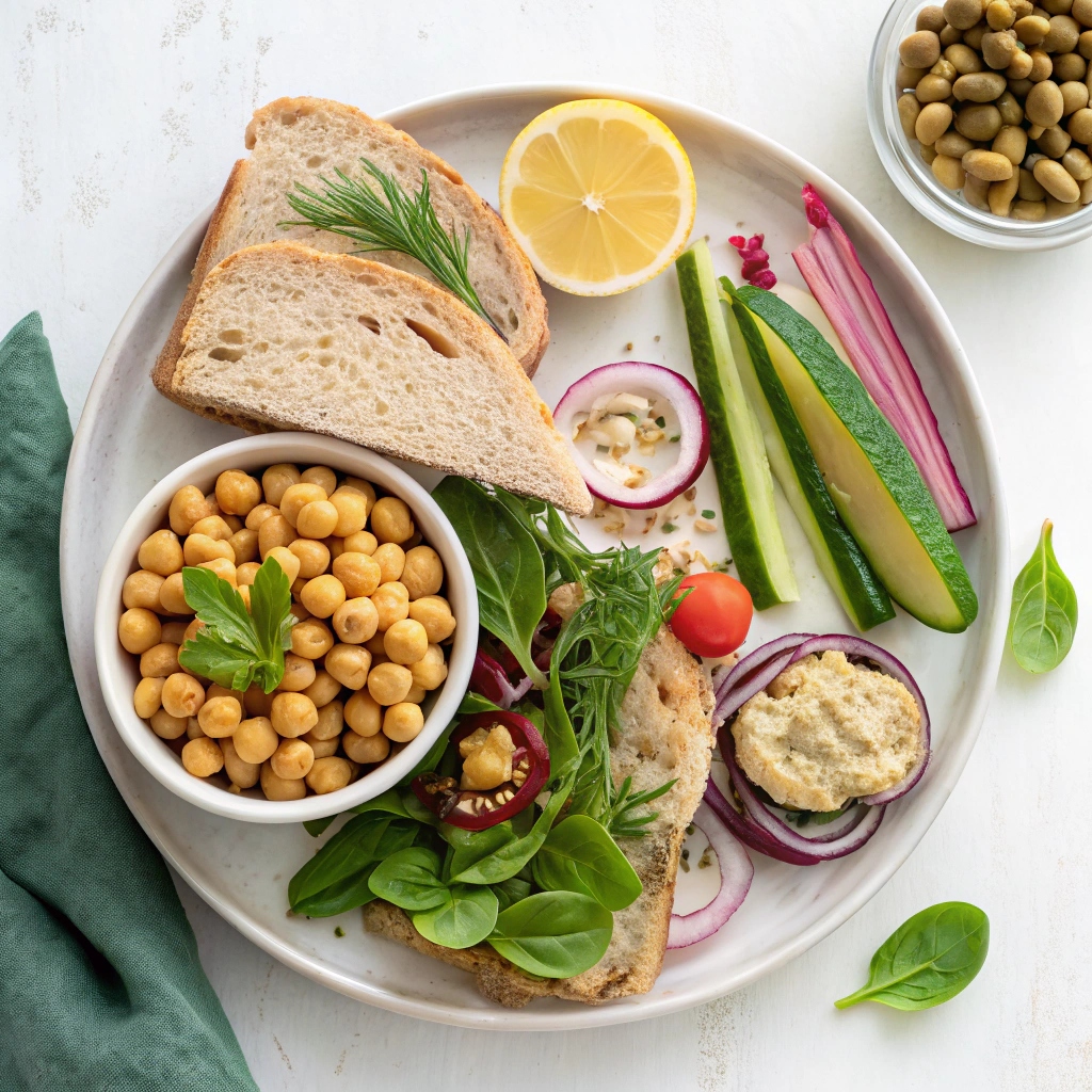 Ingredients for Chickpea Salad Sandwiches