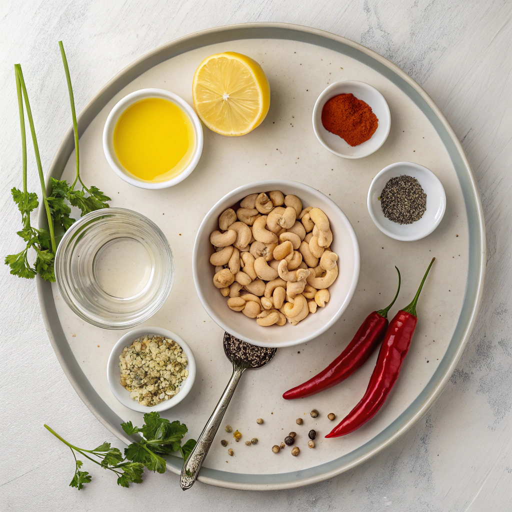 Ingredients for Vegan Pimento Cheese Dip