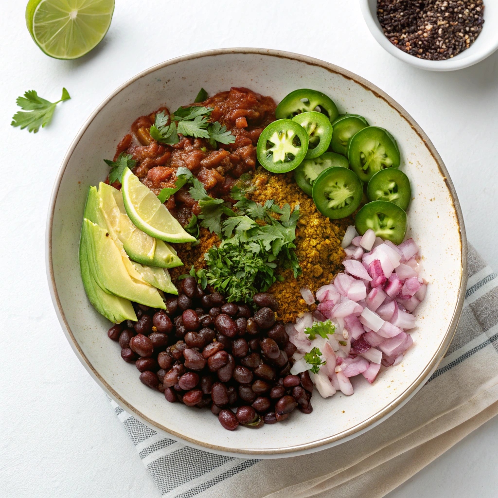 Spicy Black Bean Soup Ingredients