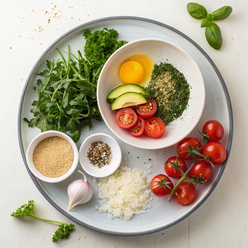 Tomato & Zucchini Frittata Ingredients