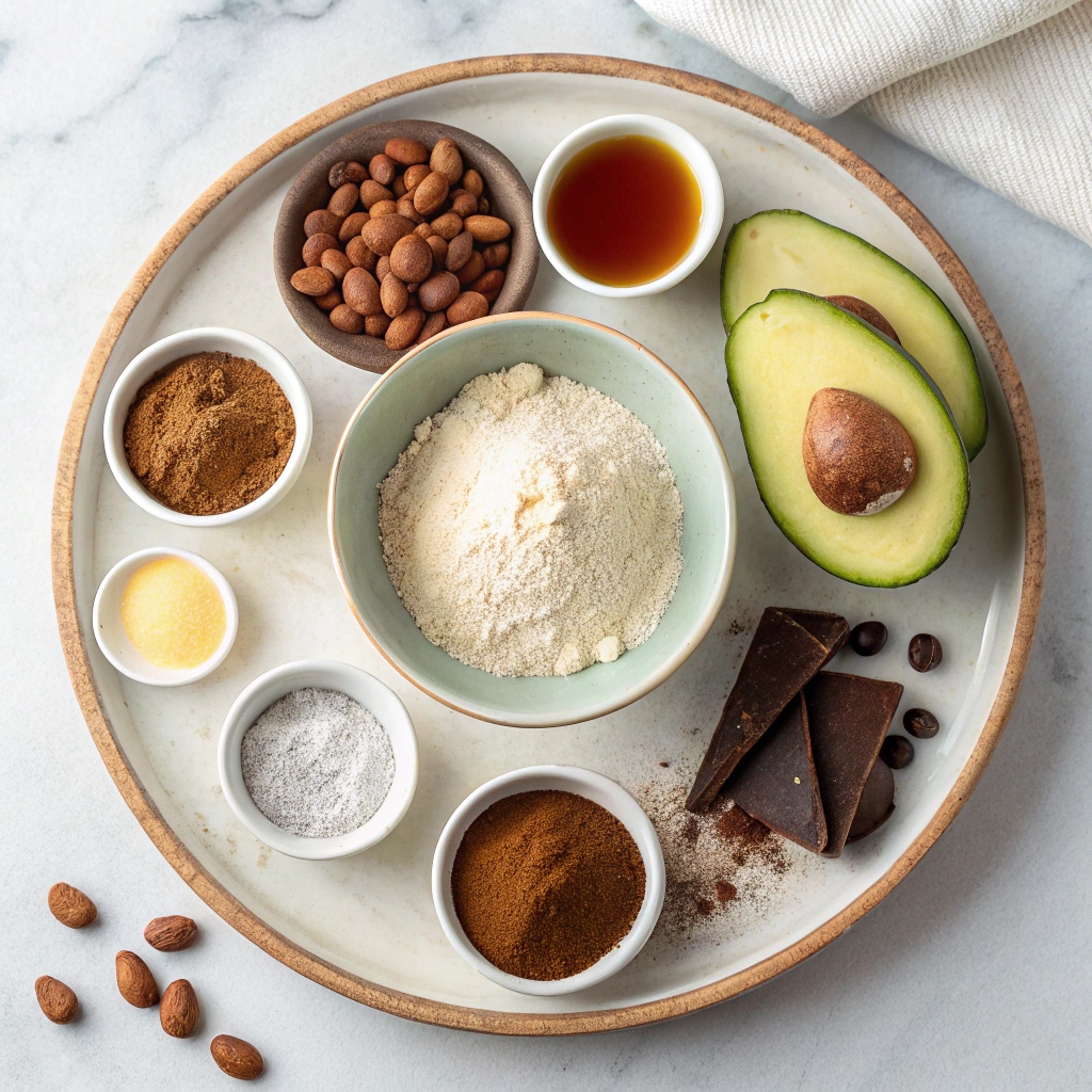 Chocolate Cupcakes & Avocado Icing Ingredients