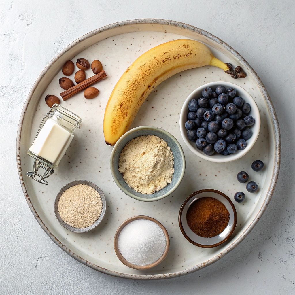 Blueberry Banana Pancakes Ingredients