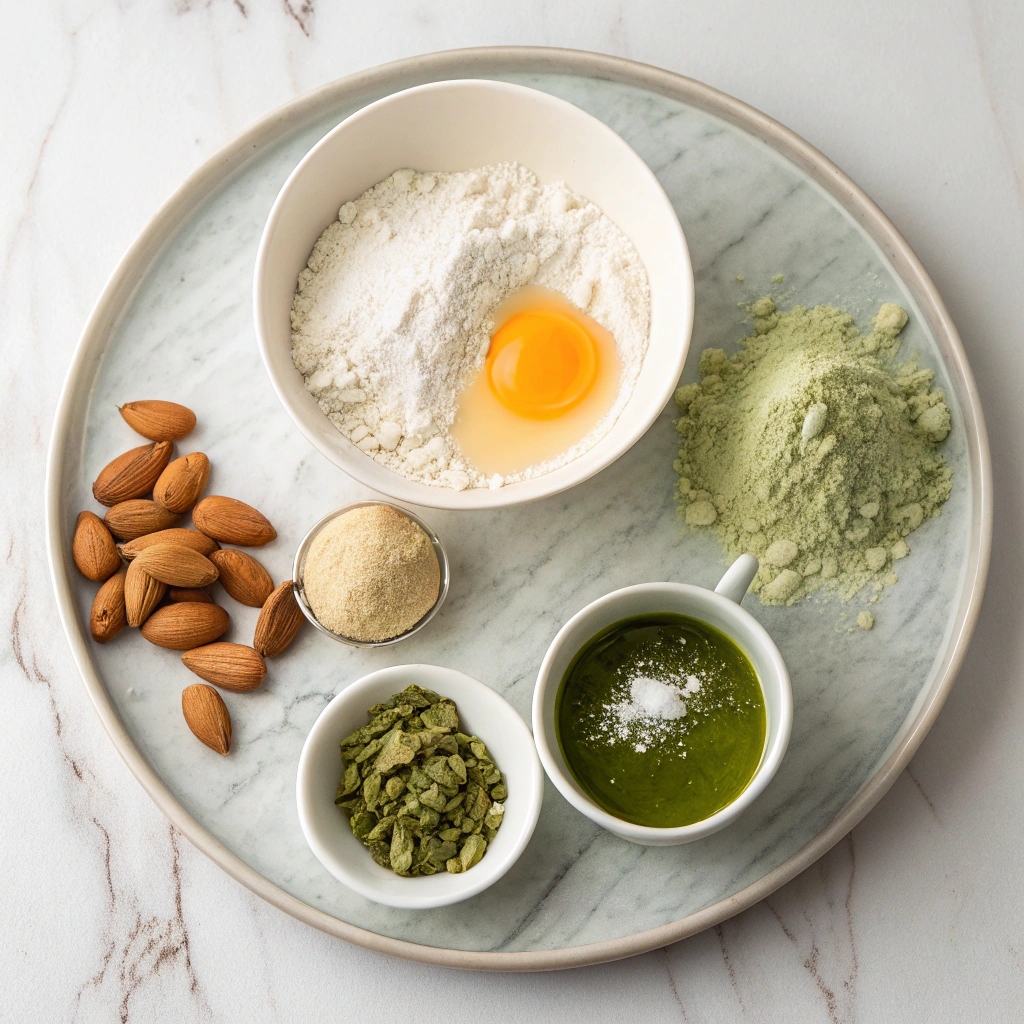 Matcha & Sweet Azuki Macarons Ingredients
