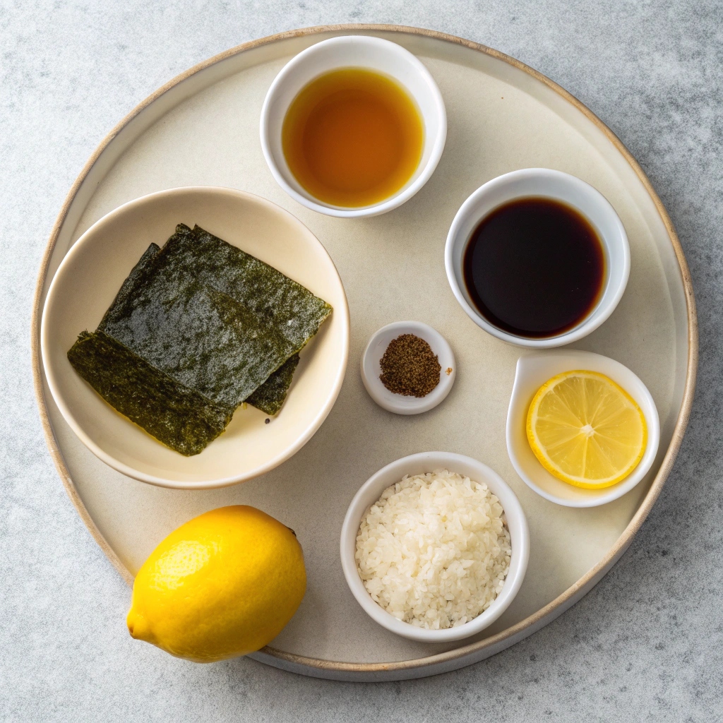Homemade Ponzu Ingredients