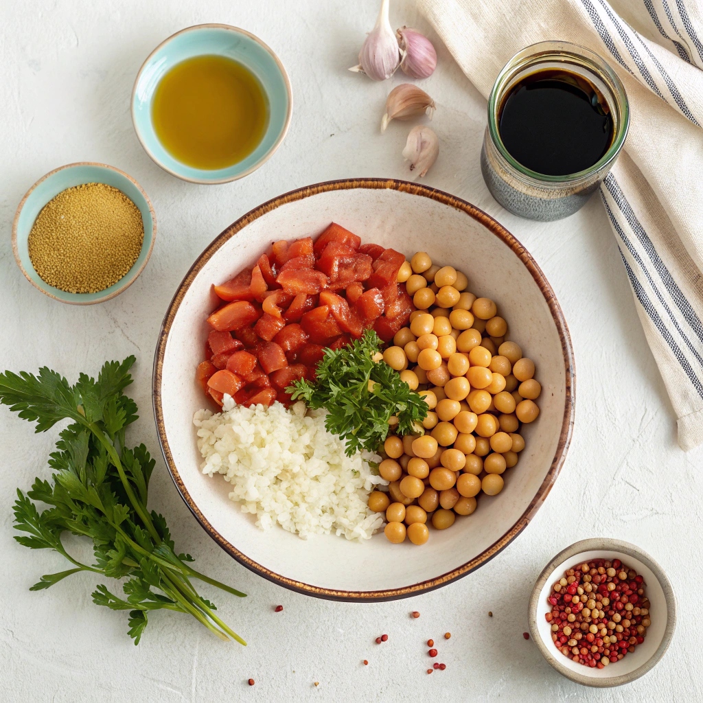 Tomato, Chickpea & Coconut Soup Ingredients