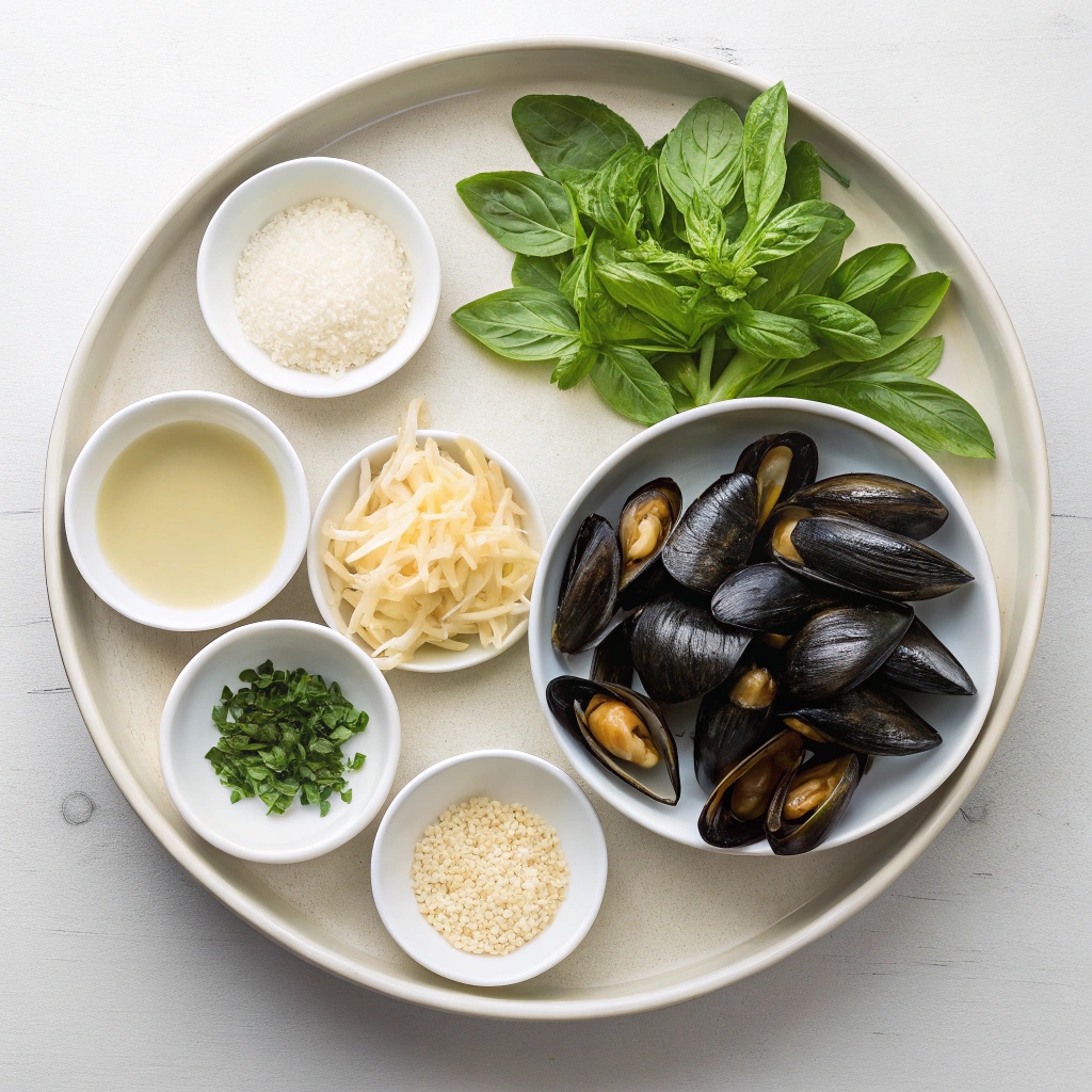 Sake-steamed Mussels Ingredients