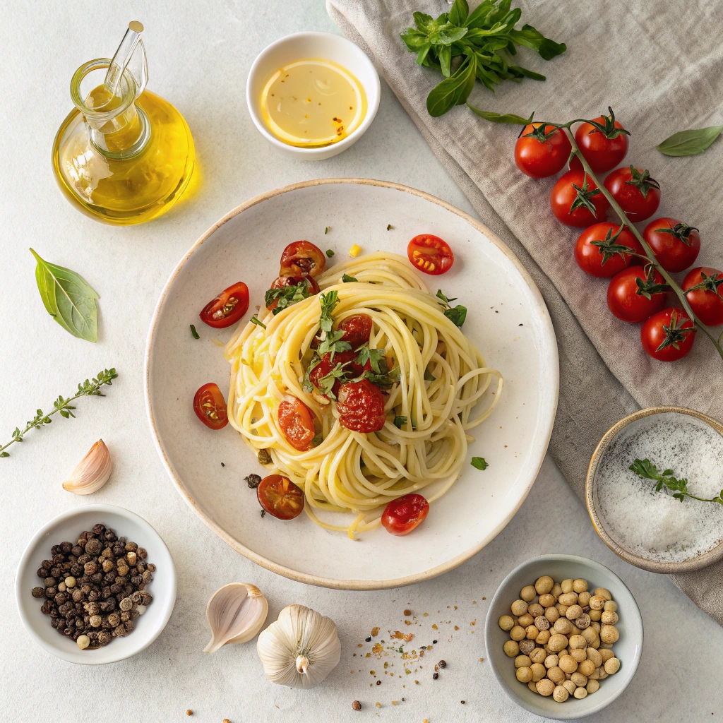 Slow Roasted Tomato Pasta Ingredients
