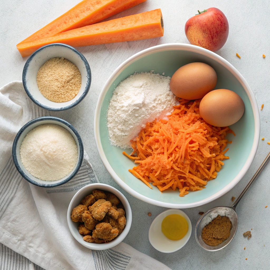 Carrot Muffins with Coconut Whip Ingredients