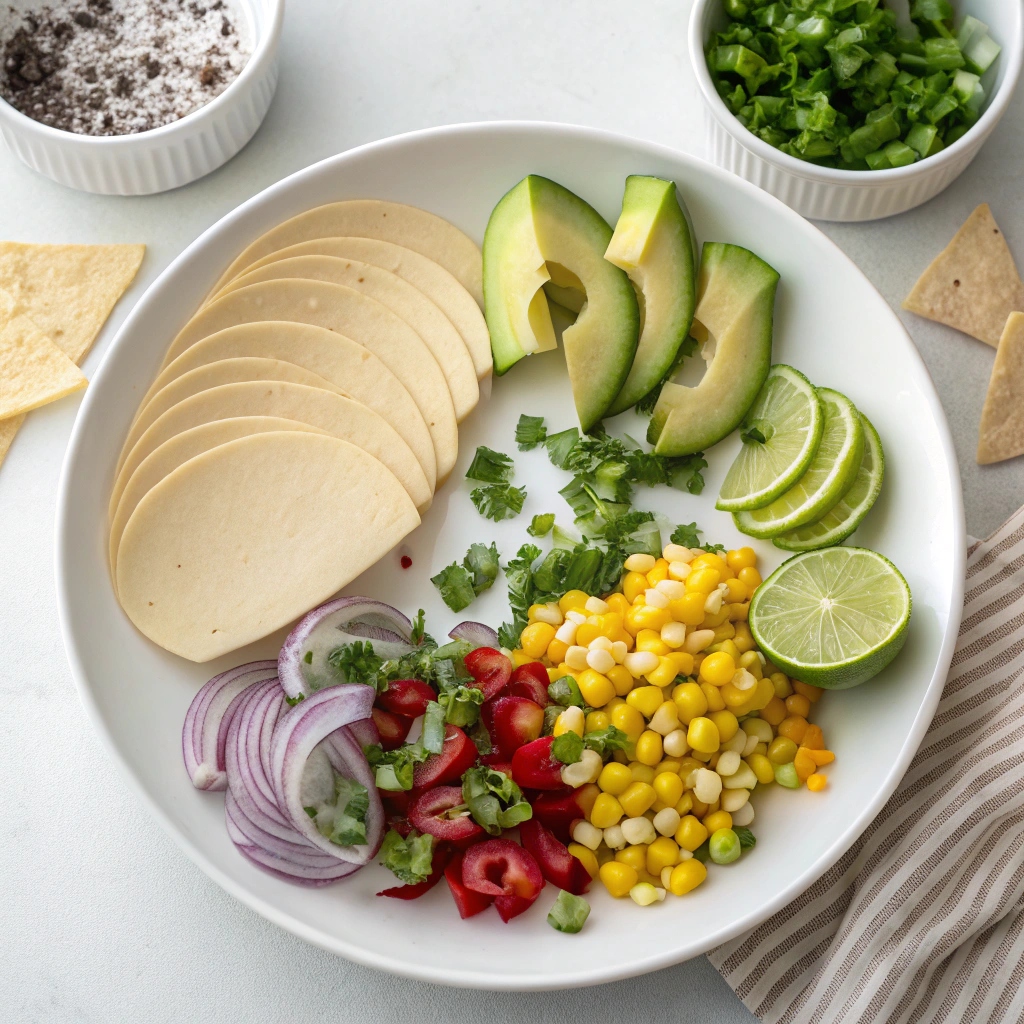 Mini Ceviche Tacos Ingredients