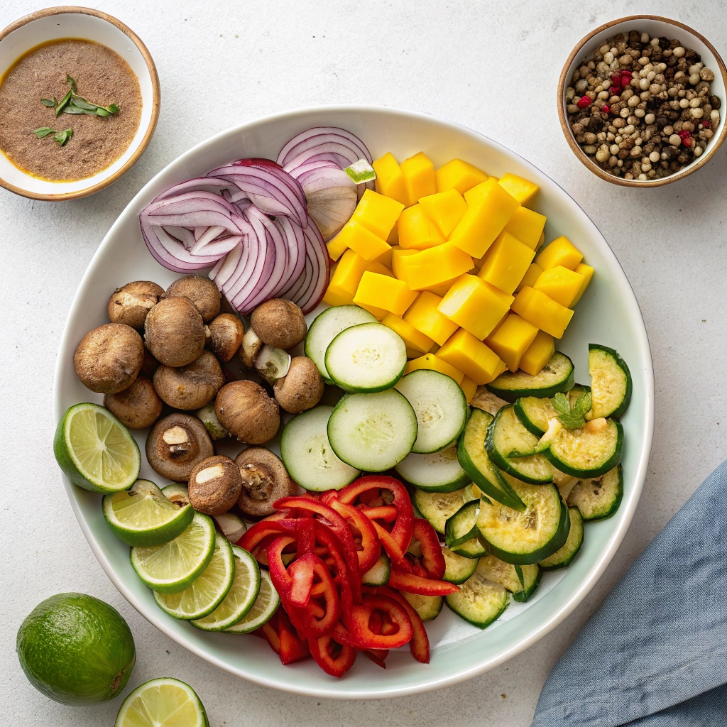 Chile-lime Grilled Veggie Skewers Ingredients