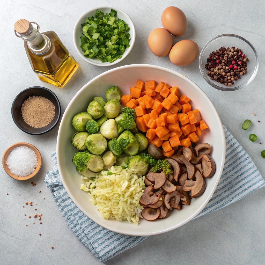 Sweet Potato & Brussels Skillet Ingredients