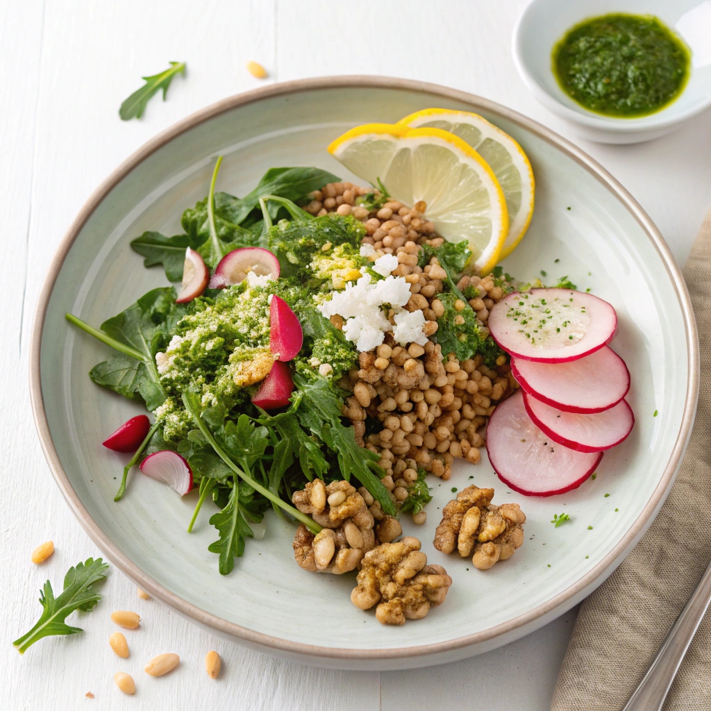 farro Salad with Kale Pesto Ingredients