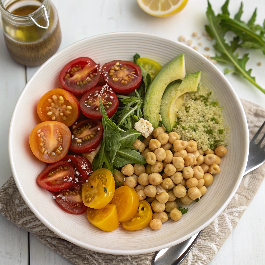 Heirloom Tomato & Avocado Salad Ingredients
