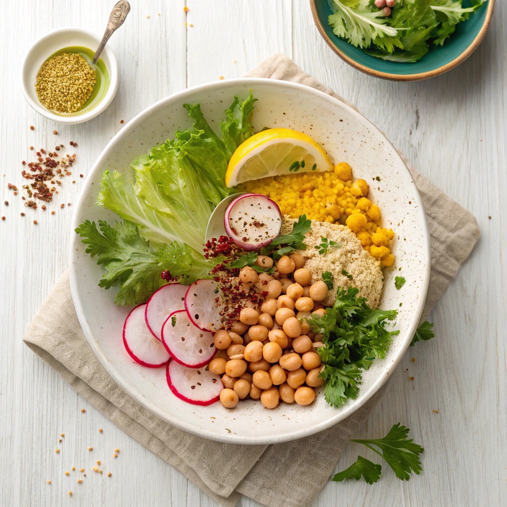 Lemony Chickpea Salad Ingredients
