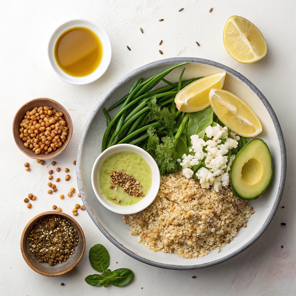 Green Bean & Avocado Quinoa Salad Ingredients