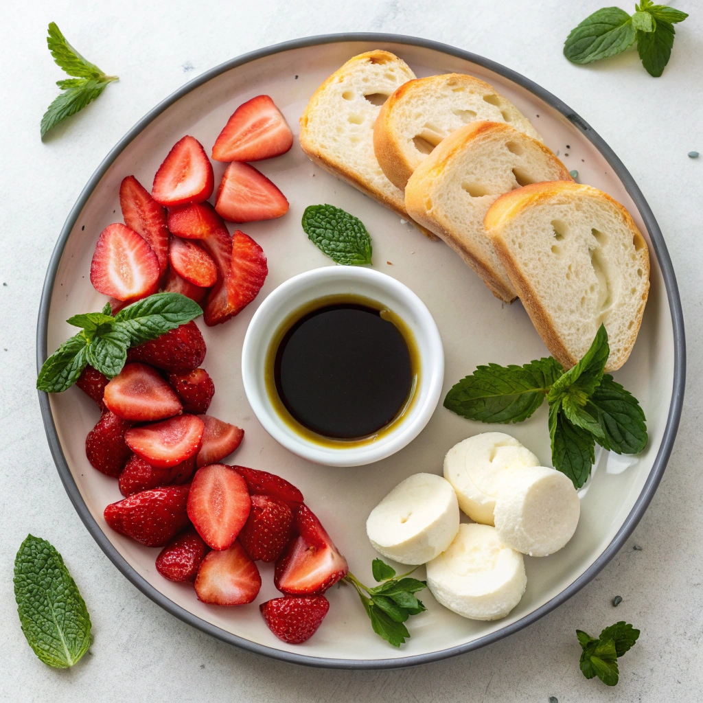 Strawberry Balsamic Crostini Ingredients