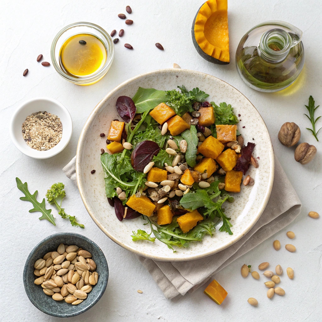 Miso Sesame Squash Salad Ingredients