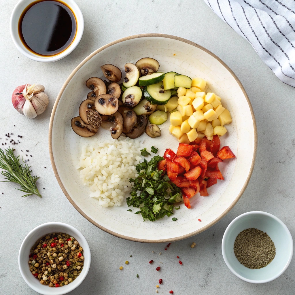 Mushroom & Chickpea Stew Ingredients