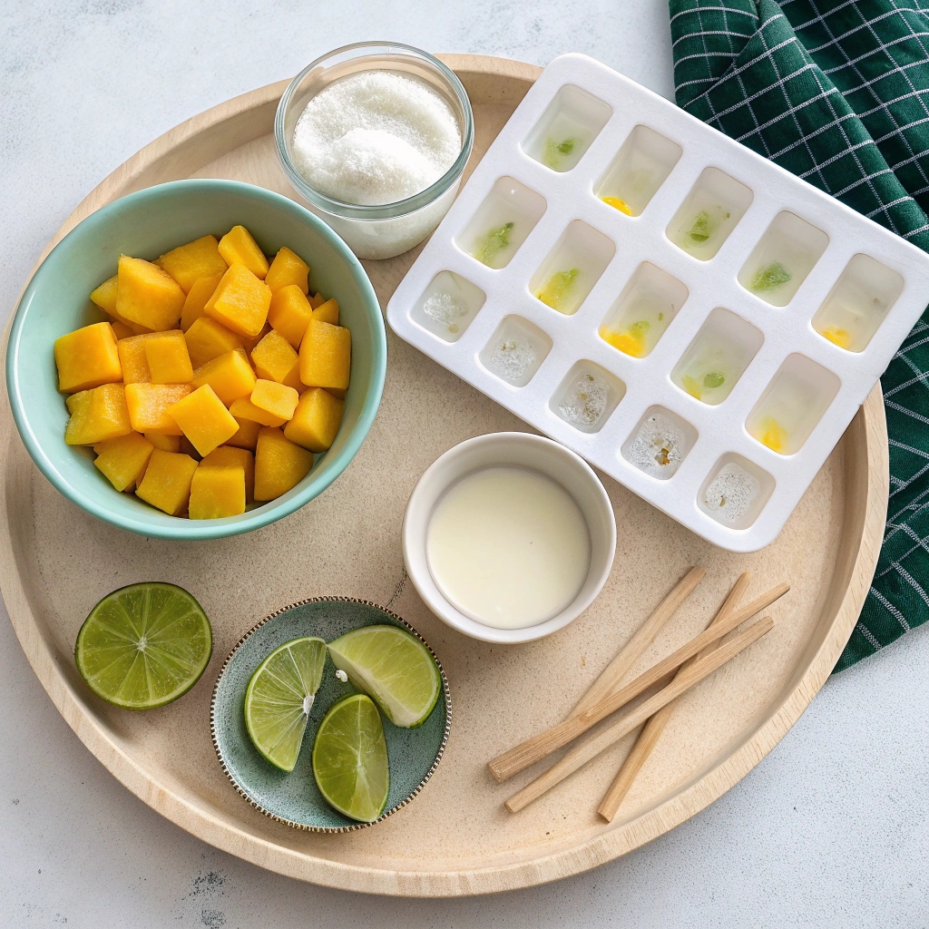 Mango Lime Pops Ingredients