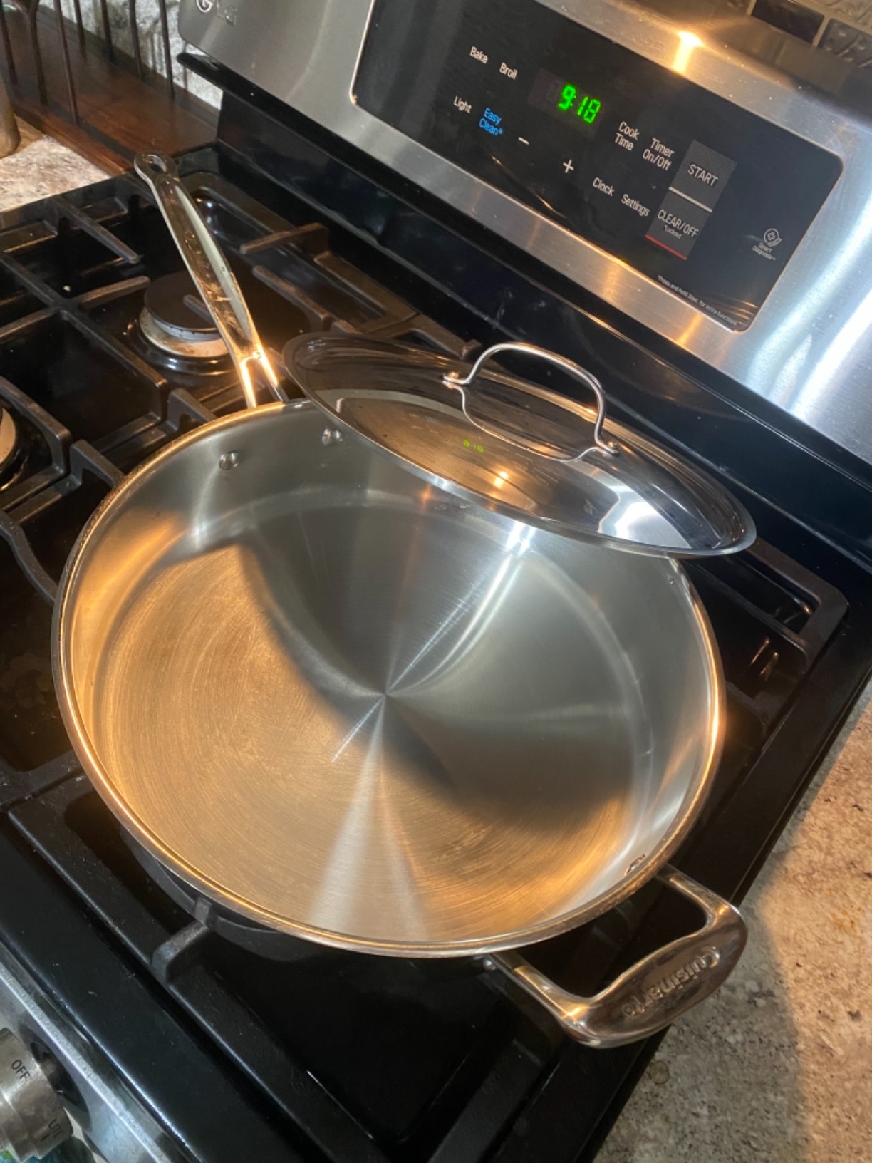 Cuisinart 5.5 Quart Sauté Pan w/ Cover, Stainless Steel Pan with Lid, Large Kitchen Pan, Dishwasher Safe, Compatible with Induction, Electric, Gas Cooktops, Oven Safe Saucepan, Cool Grip Handles customer photo 1