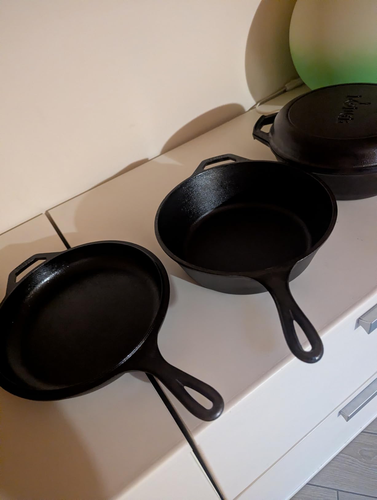 Lodge Pre-Seasoned 2-in-1 Cast Iron Combo Cooker - 3.2 Quart Deep Pot Cooker + 10.25 Inch Frying Pan - Use in the Oven, on the Stove, Grill, or Over a Campfire - Use to Sear, Sauté, Broil, Fry- Black - Customer Photo 5