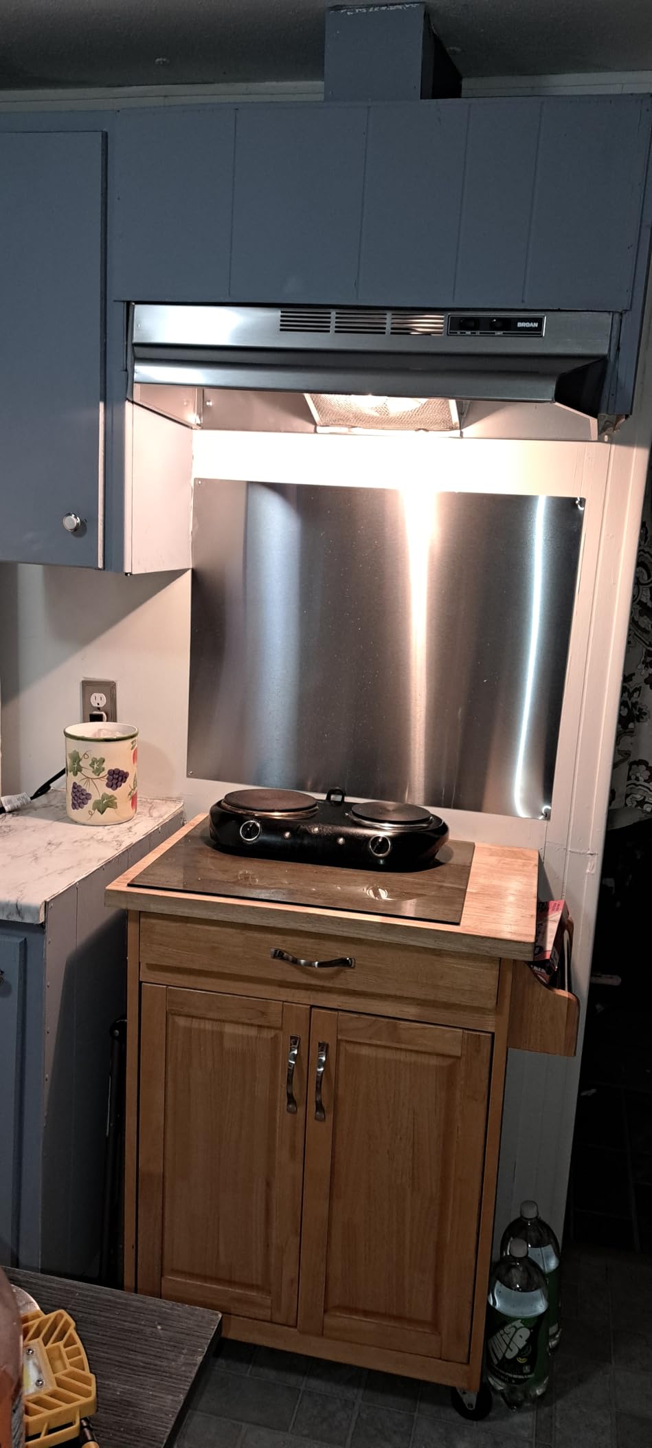 Broan-NuTone F403611 Two Four White 36-inch Under-Cabinet 4-Way Convertible Range Hood with 2-Speed Exhaust Fan and Light - Customer Photo 2