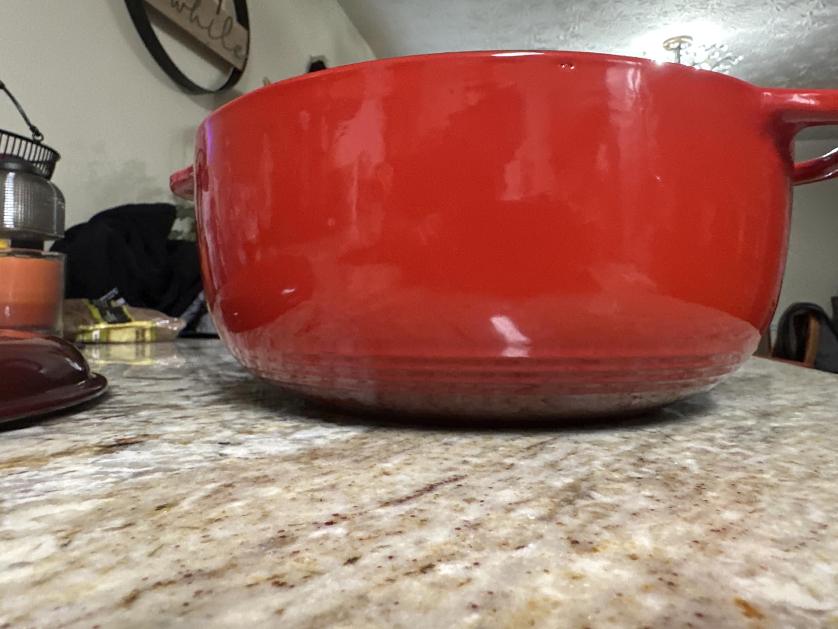 Lodge Essential Enamel Cast Iron Dutch Oven - Perfect for Bread Baking, Braising, Marinating & Slow Cooking - Features Moisture-Sealing Lid & Dual Handles - Kitchen Essentials - 6 Quarts - Caribbean Blue customer photo 2