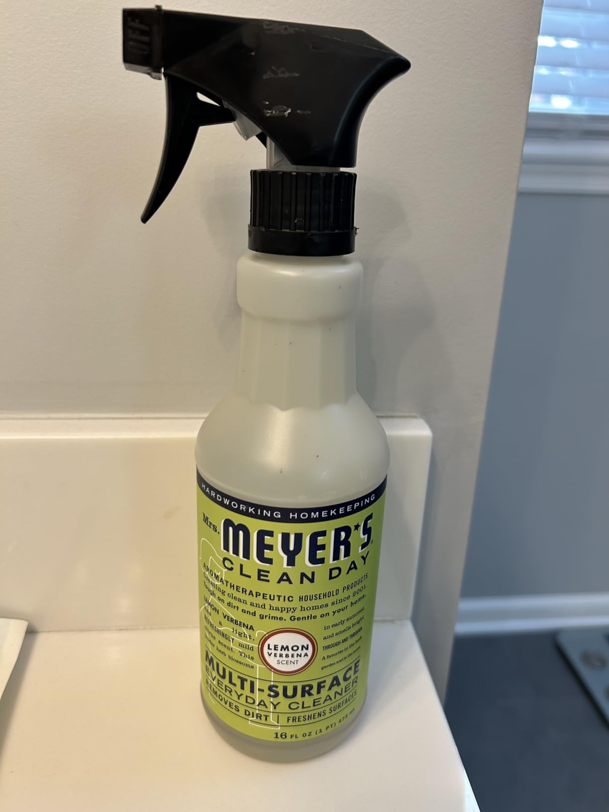 MRS. MEYER'S CLEAN DAY All-Purpose Cleaner Spray, Lemon Verbena, 16 fl. oz - Customer Photo 2
