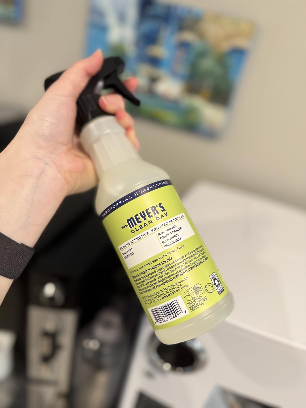 MRS. MEYER'S CLEAN DAY All-Purpose Cleaner Spray, Lemon Verbena, 16 fl. oz - Customer Photo 3