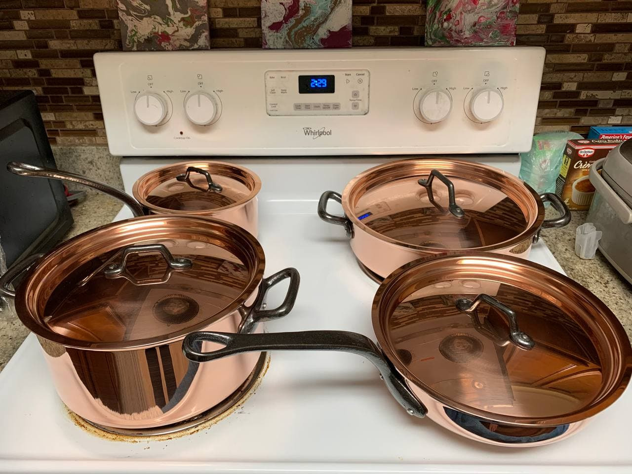 Matfer Bourgeat Copper Cookware Set, Set of 8 - Customer Photo 2