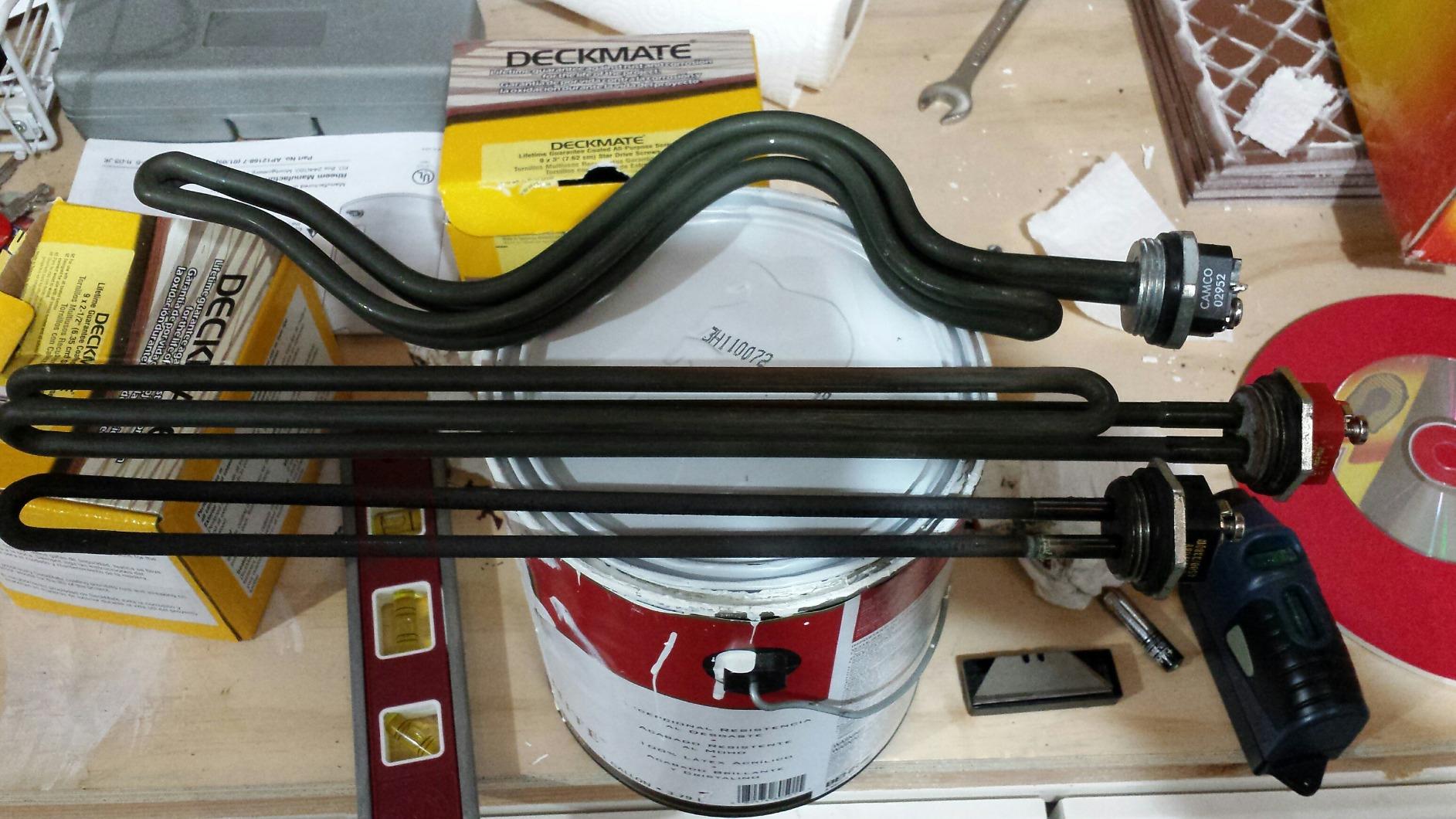 Camco 02932/02933 5500W 240V Screw-In Lime Life Foldback Water Heater Element - Ultra Low Watt Density - Customer Photo 1