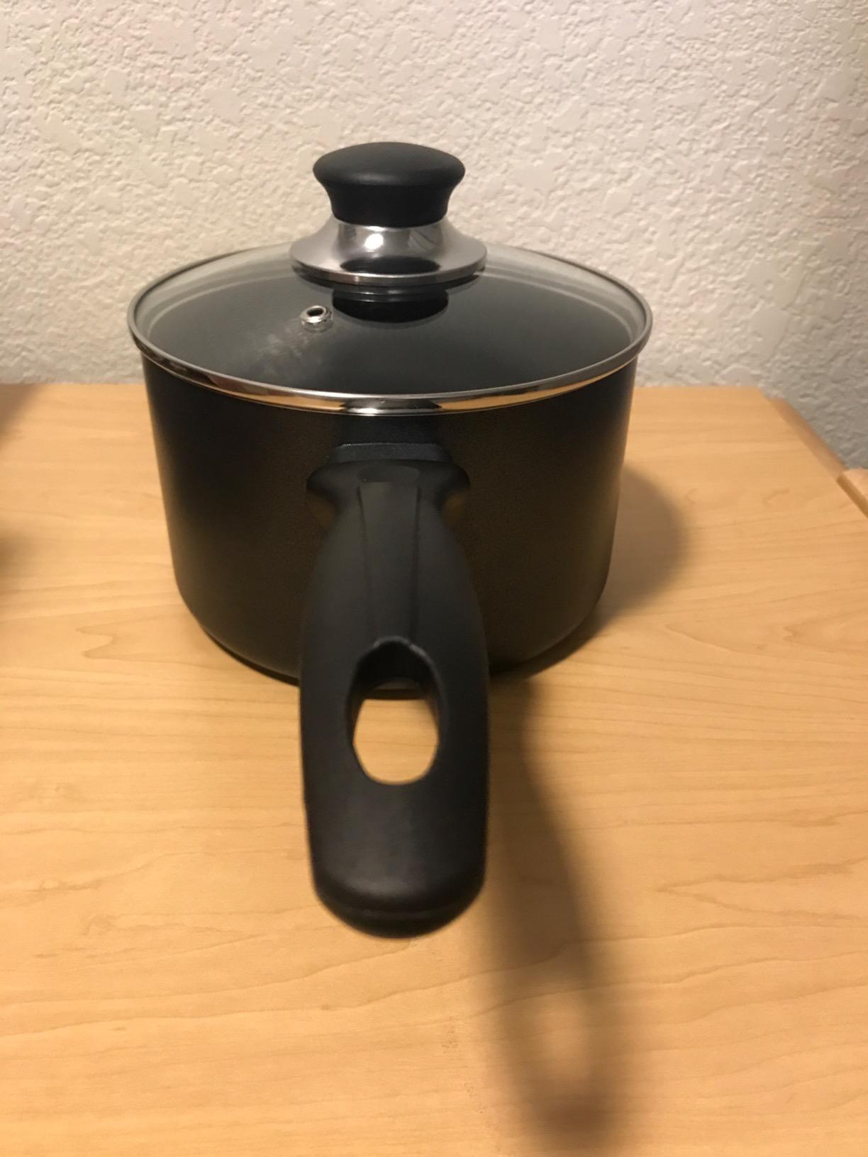 T-fal Specialty Nonstick Handy Pot with Glass Lid 3 Quart Oven Safe 350F Cookware, Pots and Pans, Dishwasher Safe Black - Customer Photo 2