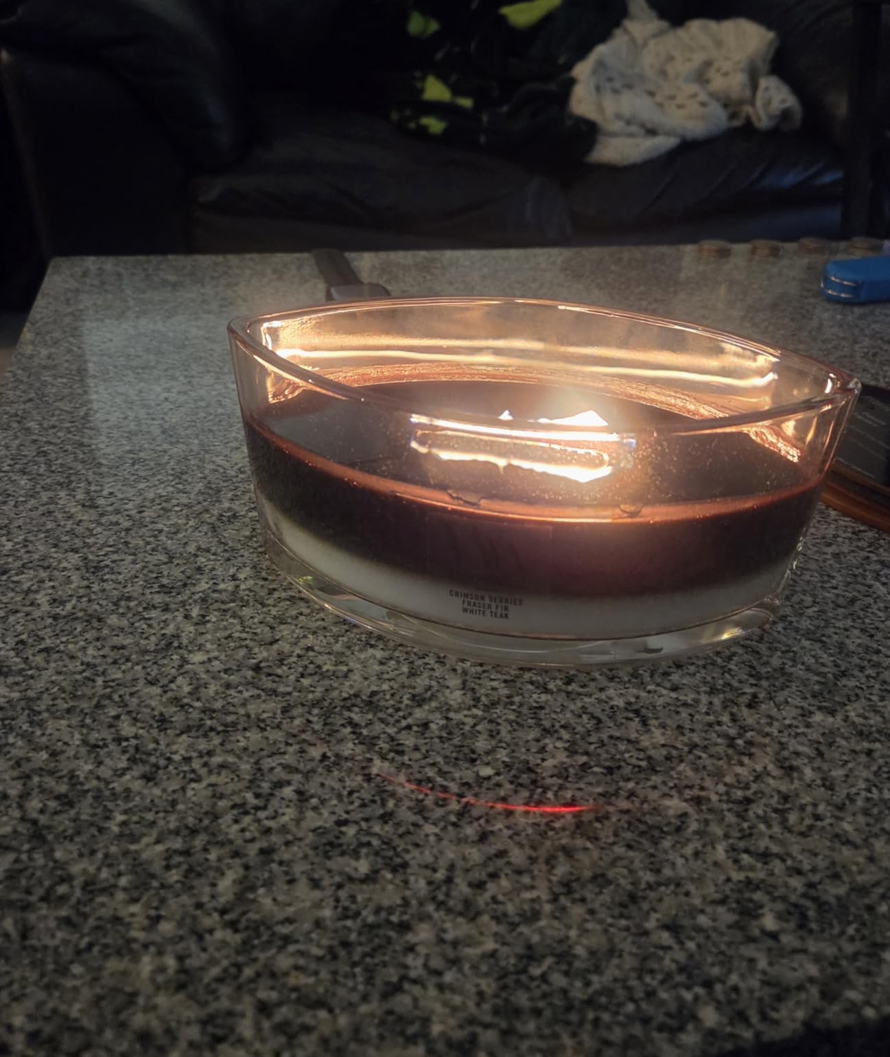WoodWick Warm Woods Trilogy Holiday Candle Gifts for Women and Men, 9.7 oz Medium Hourglass Trilogy Candle with Crackling Wick - Customer Photo 2