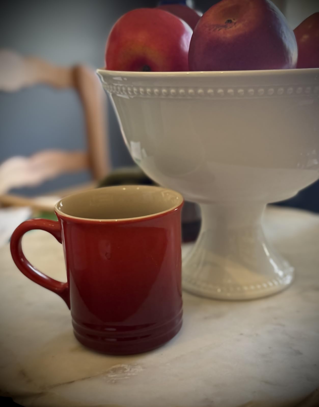 Le Creuset Stoneware Vancouver Mug, 14 oz., Cerise - Customer Photo 1