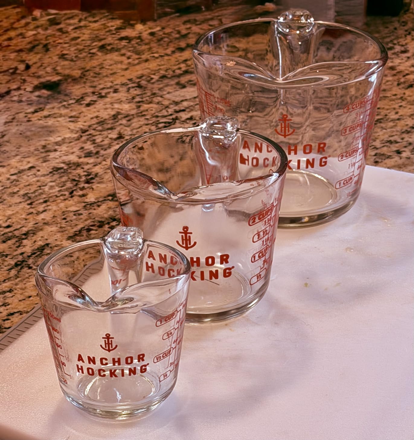 Anchor Hocking Triple Pour Glass Measuring Cup, 8 Oz Measuring Glass - Customer Photo 1