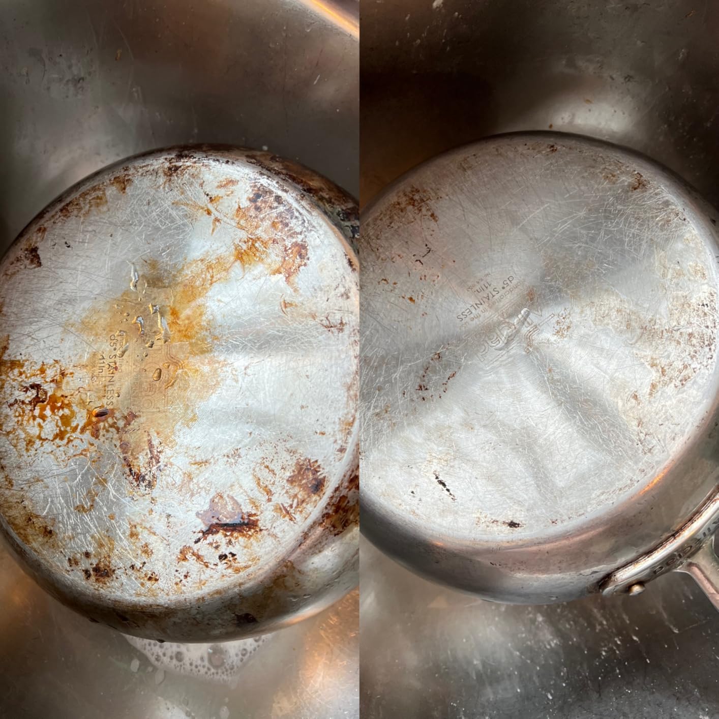 All-Clad Specialty Powder Stainless Steel Cleaner and Polish 12 Ounce Pots and Pans, Cookware White - Customer Photo 1