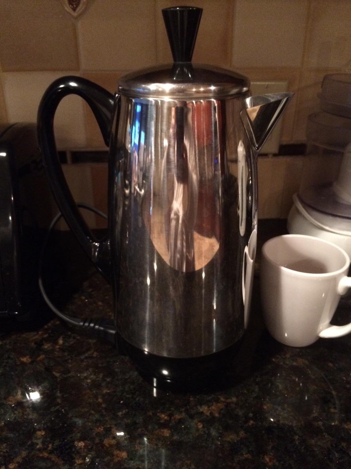 Farberware FCP412 1000 Watt 12-Cup Percolator, Stainless Steel - Customer Photo 2