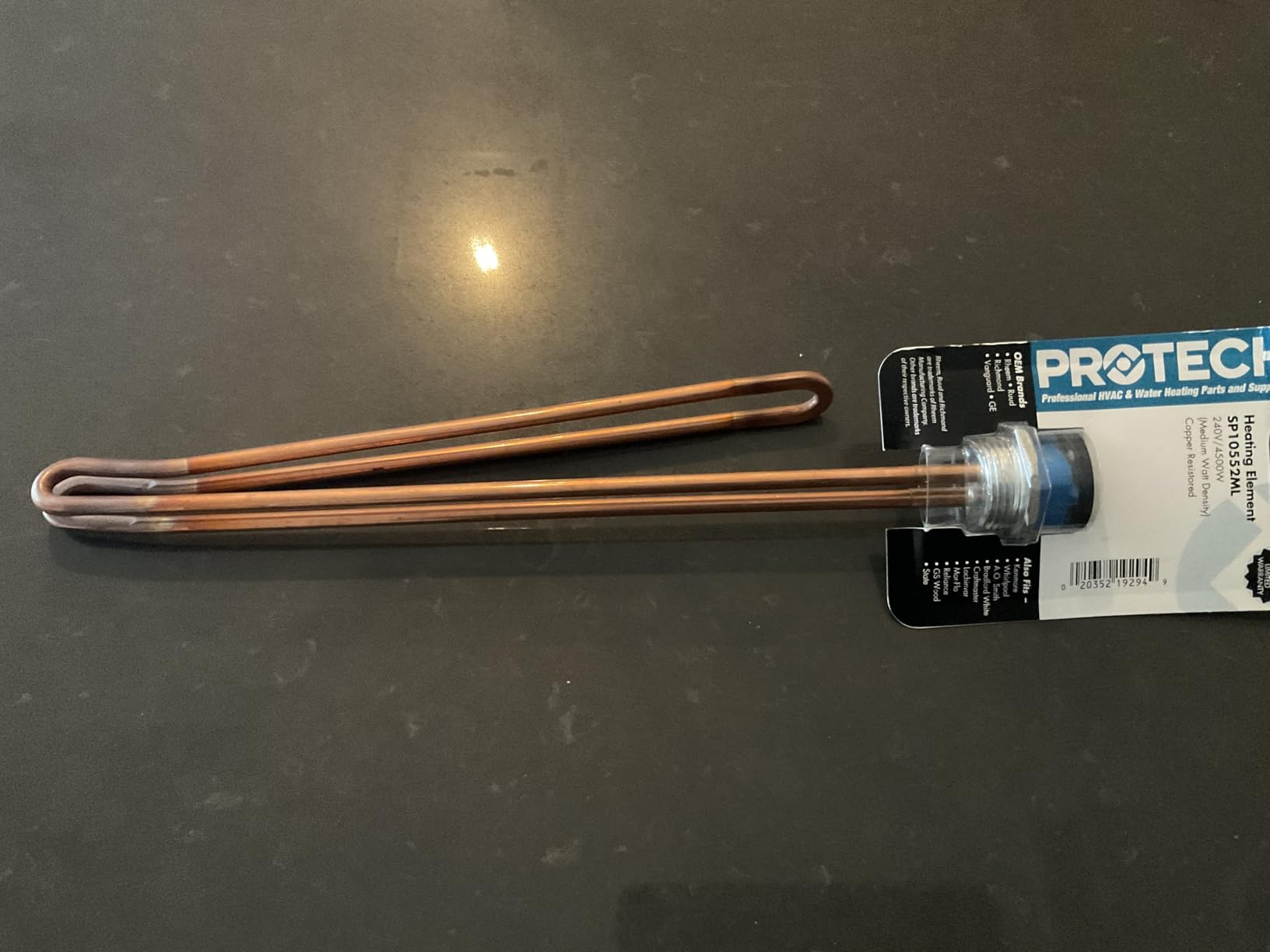 Rheem SP10552ML Resistored LWD with Screw-In 240-volt/4500-watt Element - Customer Photo 2