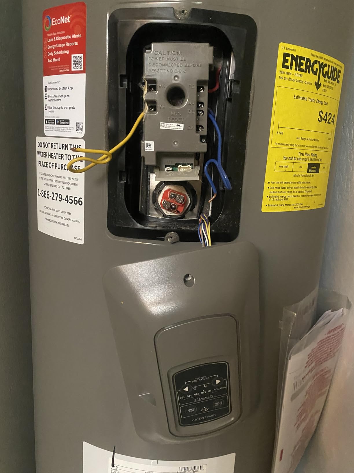 Rheem SP10869PH Screw-In 240-volt by 5500-watt Element, Premium Resistored Stainless Steel - Customer Photo 1