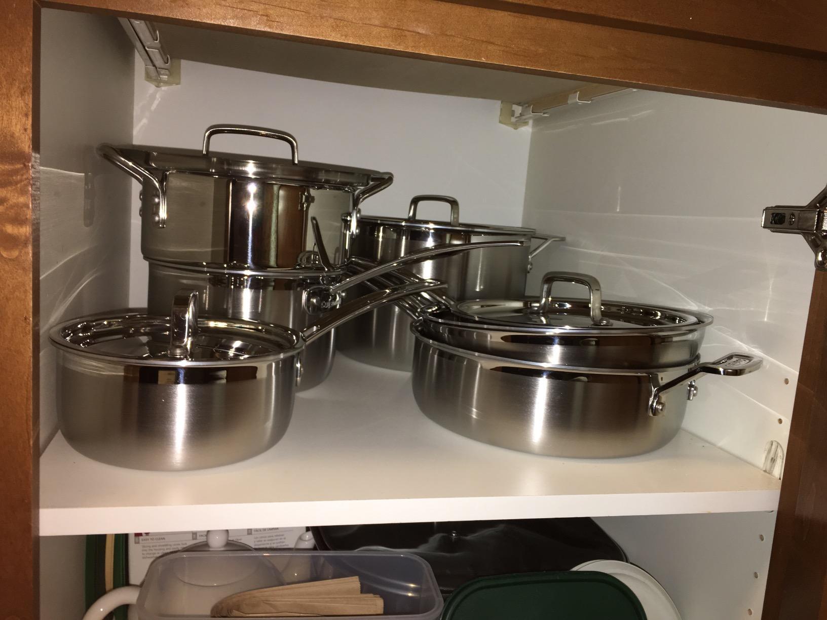 Cuisinart 12-Piece MultiClad Pro Triple Ply Stainless Steel Cookware Set, Heat Surround Technology, Cool Grip Handles, Oven Safe to 500°F, MCPS-12N, Silver - Customer Photo 5