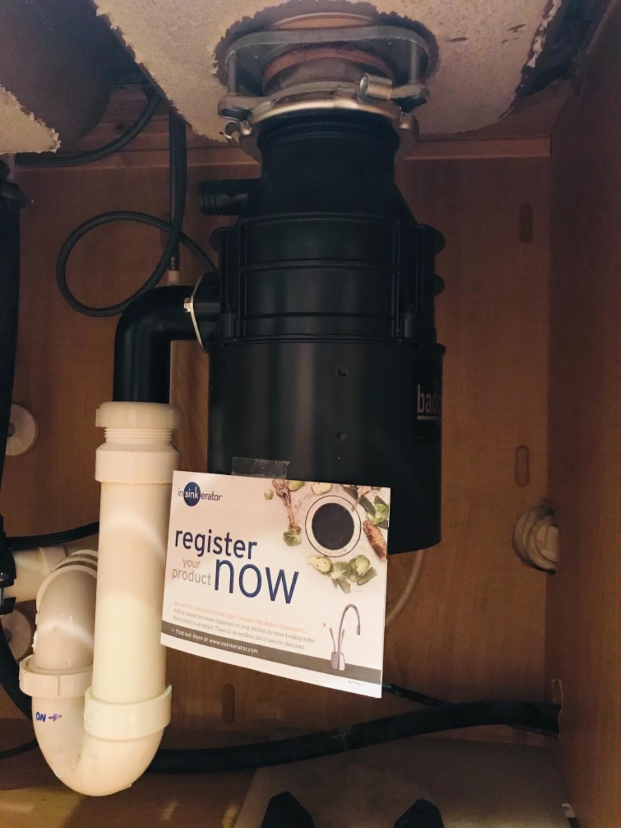 InSinkErator Badger 5XP Garbage Disposal with Power Cord, Standard Series 3/4 HP Continuous Feed Food Waste Disposer, Badger 5XP W/C - Customer Photo 4