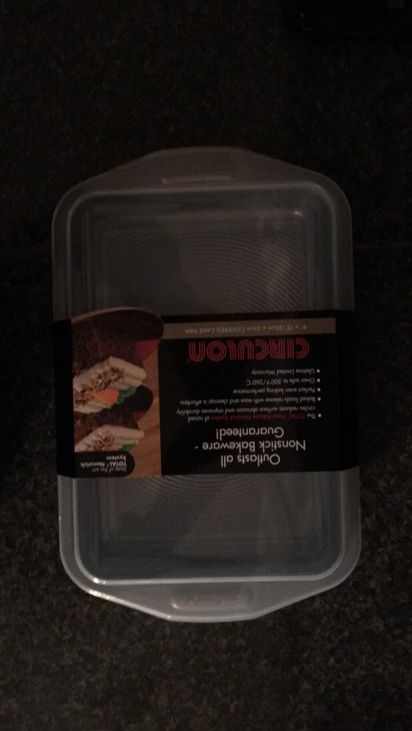 Circulon Total Nonstick Baking Pan With Lid / Nonstick Cake Pan With Lid, Rectangle - 9 Inch x 13 Inch, Gray - Customer Photo 1