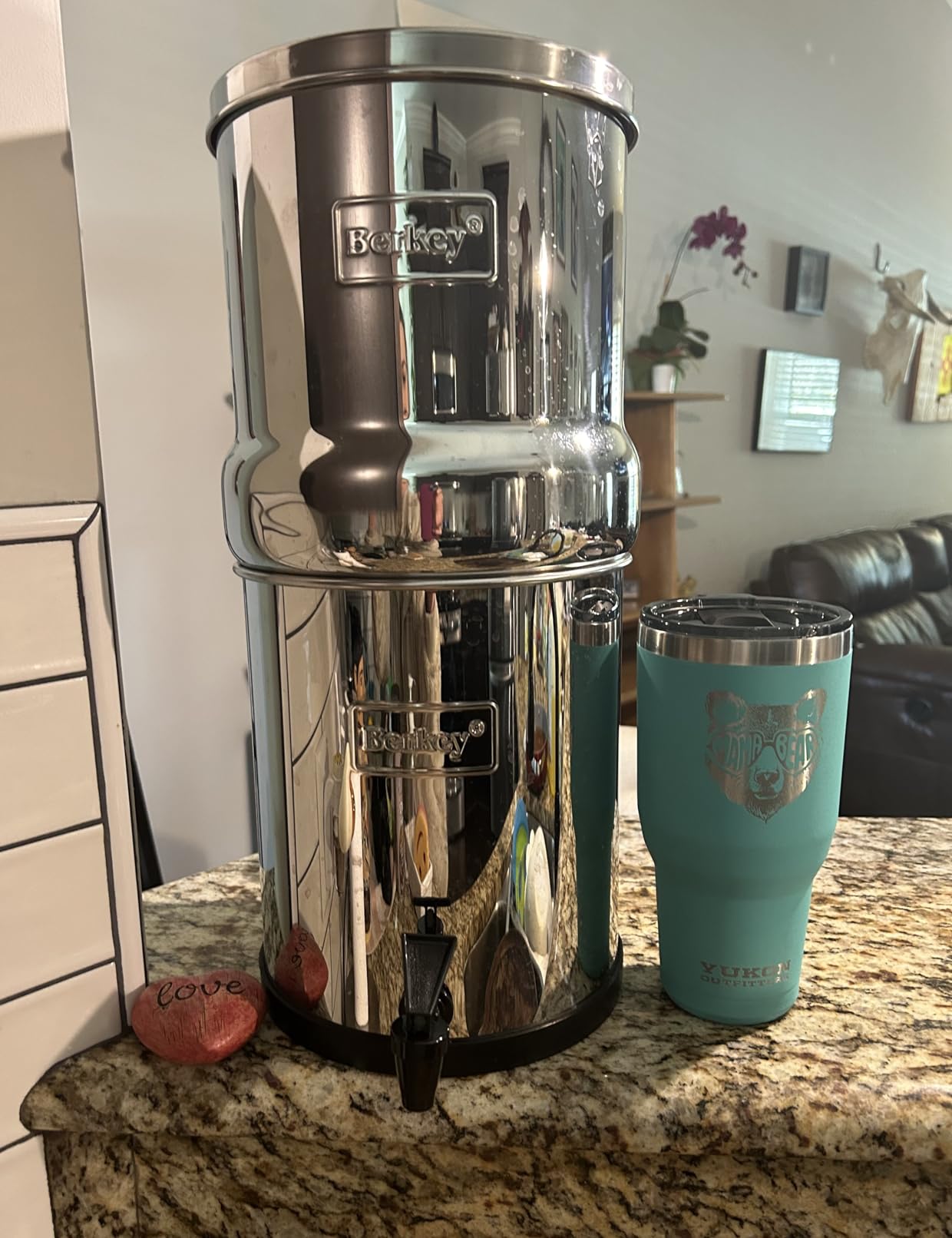 Big Berkey Gravity-Fed Stainless Steel Countertop Water Filter System 2.25 Gallon with 2 Authentic Black Berkey Elements BB9-2 Filters - Customer Photo 4