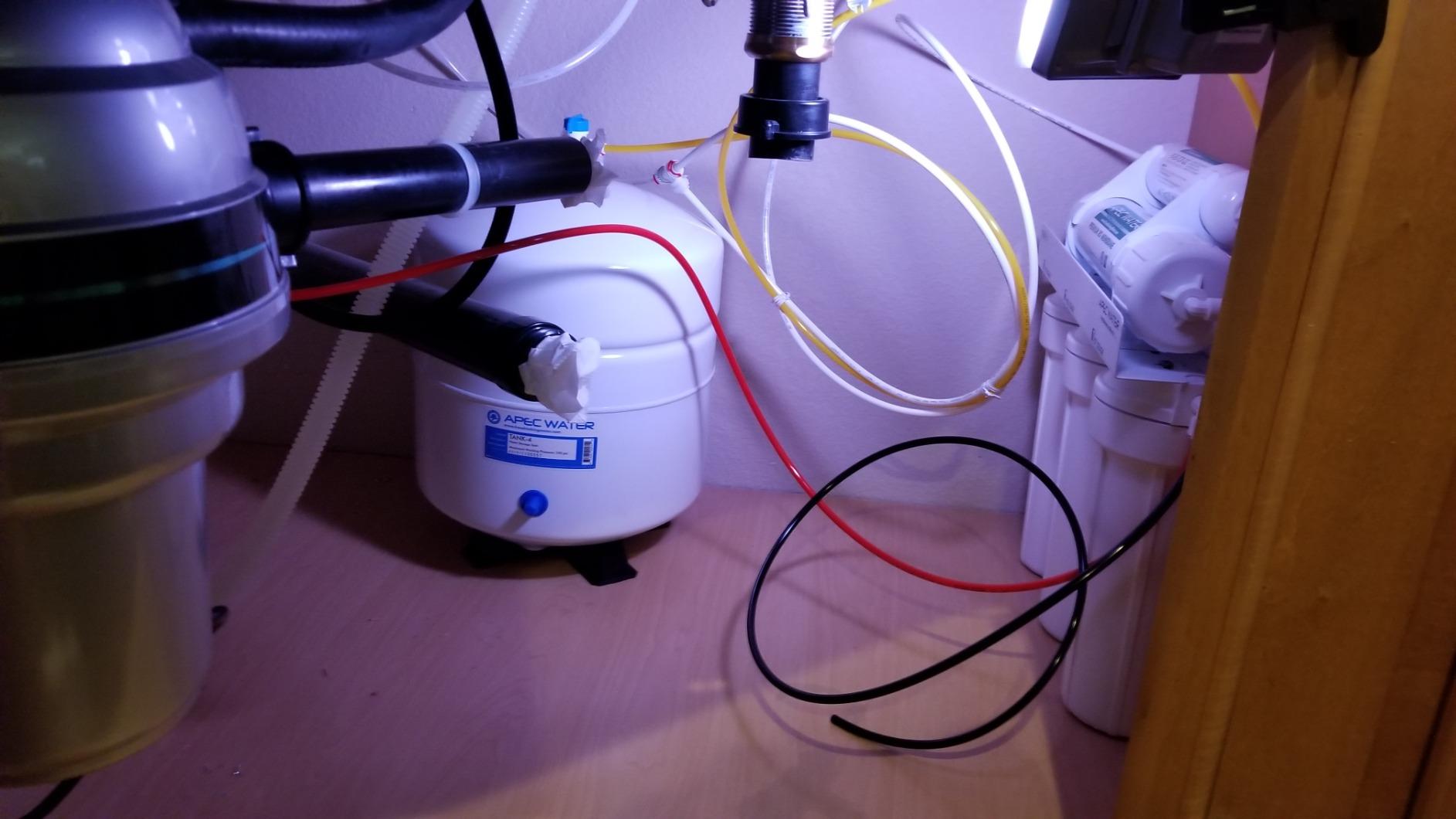 APEC WATER - Reverse Osmosis Water Filter System (ROES-50) Essence Series - 5-Stage Filtration - 50 GPD - Removes 99.99% of Impurities - DIY Install - WQA Certified - Under Sink Reverse Osmosis System Customer Review APEC WATER - Reverse Osmosis Water Filter System (ROES-50) Essence Series - 5-Stage Filtration - 50 GPD - Removes 99.99% of Impurities - DIY Install - WQA Certified - Under Sink Reverse Osmosis System - Customer Photo 2