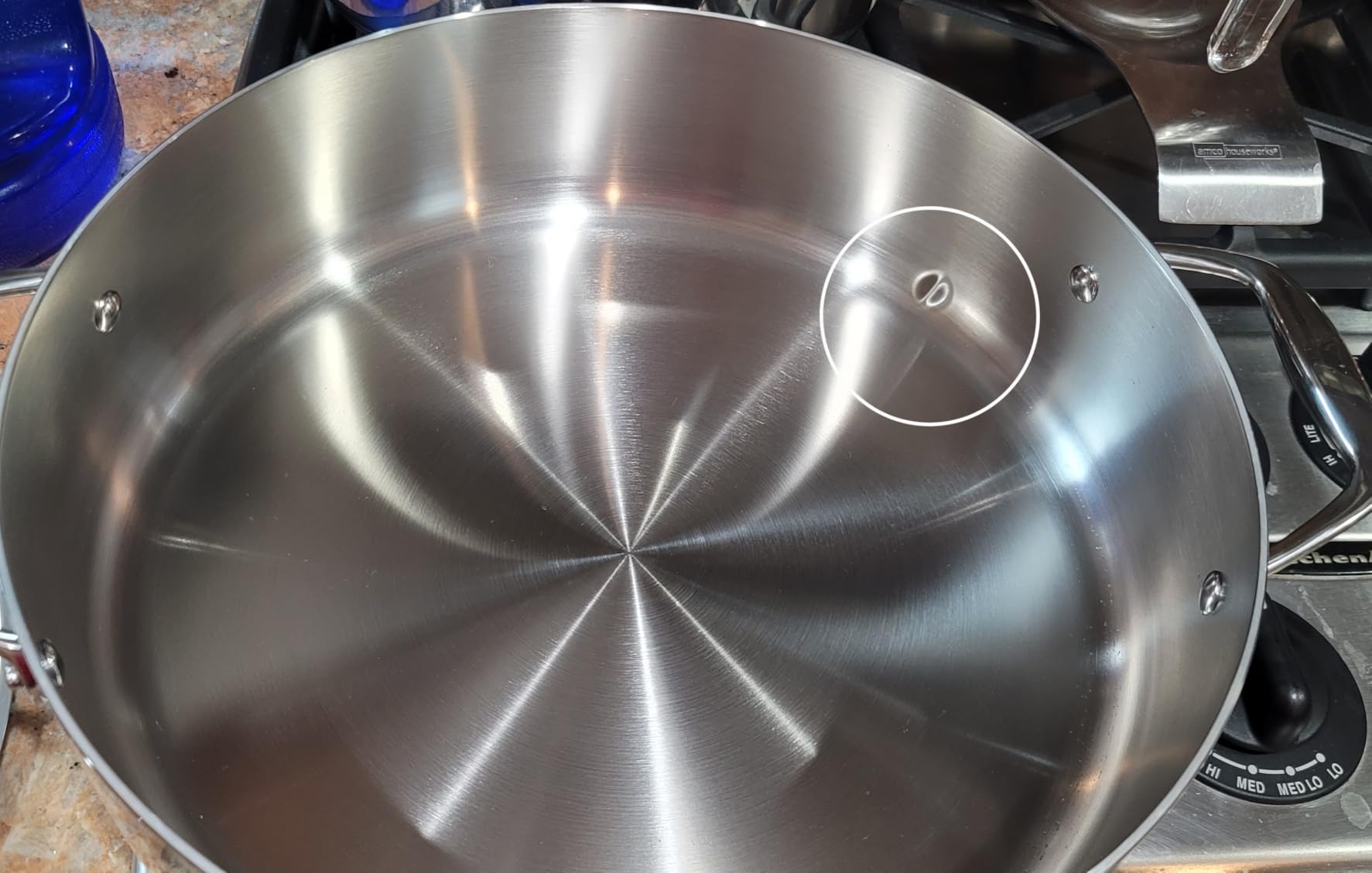 Tramontina Signature Tri-Ply Clad Stainless Steel 10-Inch Frying Pan, Induction-Ready Skillet, Dishwasher-Safe, NSF-Certified, Made in Brazil - Customer Photo 4